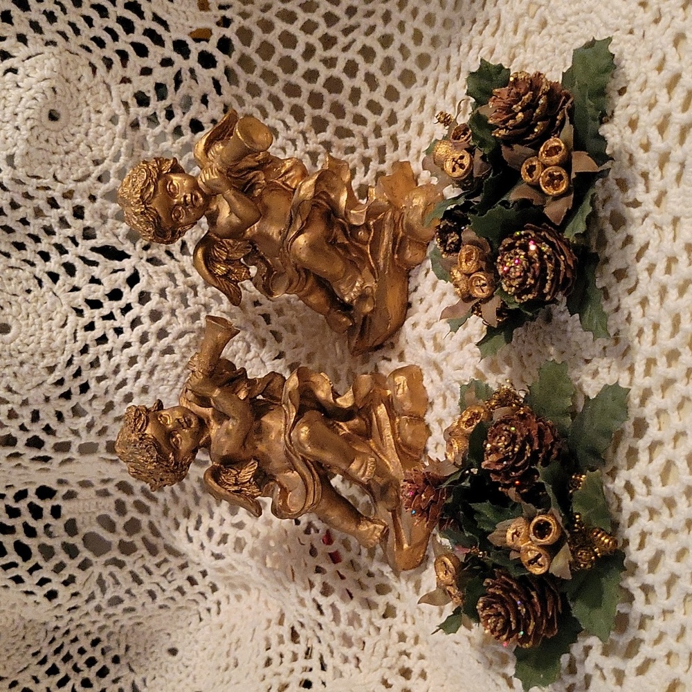 Cherubs 🌲candle rings